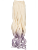 Luxury Ombre One Piece Curly Clip-in Pure Blonde to Pastel Purple 613TTPastelPurple