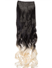 Luxury Ombre One Piece Curly Clip-in Raven to Pure Blonde 2TT613