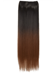 Luxury Ombre One Piece Straight Clip-In Dark Brown to Copper Red 4TT350