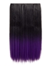 Luxury Ombre One Piece Straight Clip-In Natural Black To Dark Purple 1BTTDarkPurple