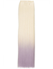 Luxury Ombre One Piece Straight Clip-In Pure Blonde to Purple 613TTPastelPurple