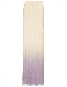 Luxury Ombre One Piece Straight Clip-In Pure Blonde to Purple 613TTPastelPurple