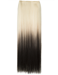 Luxury Ombre One Piece Straight Clip-In Pure Blonde to Raven 613TT2