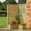 Wooden Slatted Corner Set