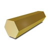 3 in Brass Hexagon Bar - 1500 mm