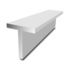 3 in x 3 in x 1/4 in - Aluminium T-Section - 2500 mm