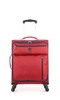 Weightless B2A Cabin Suitcase 4W 55x40x20cm Red with Blue