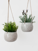 Bohemia Design Enamel Hanging Planter,  Grey (Slight Seconds)