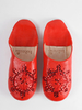 Bohemia Design Moroccan Babouche Sequin Slippers,  Red