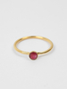 Bohemia Design Solo Stacking Rings,  Ruby
