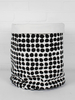 Bohemia Design Spot Canvas Storage Pots,  Black