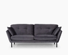 Copper Grey Velvet 3 Seater Sofa - Lolu