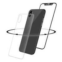 Eiger 3D 360 GLASS Tempered Glass Screen Protector for Apple iPhone X/XS in Clear/Black