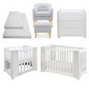 Evoluer Nursery Room Set,  White / Grey