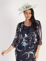 Aqua Medium Hatinator With Feather & Quill