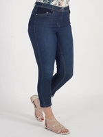 Basler Indigo Denim Cropped Jeans