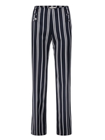 Betty Barclay Dark Blue/Cream Stripe Straight Long Trousers