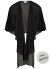 Black Chiffon Shawl