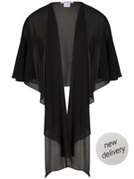 Black Chiffon Shawl