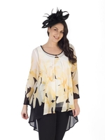 Black Medium Flower & Curl Hatinator