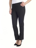 Black Pull On Stretch Slim Leg Trouser