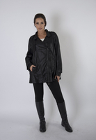 Black Size Zip Trench jacket