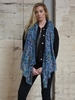 Blue/Orange Animal Print Scarf