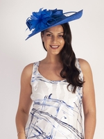 Cobalt Medium Hatinator With Feather & Quill