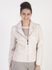 Conrad C Beige Leather Look Jacket