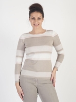 Conrad C Beige Stripe Jumper