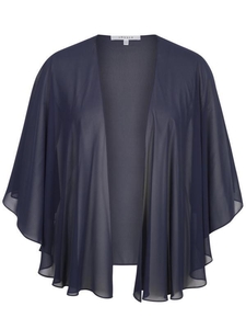 Dark Navy Chiffon Shawl