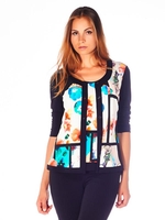 Domina Floral Printed Jersey Jacket