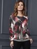 FRANK WALDER Layered Print Top