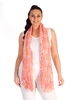Fuchsia/Coral Abstract Animal Print Scarf