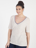 Gerry Weber Beige Knitted Rib Top