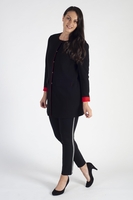 Gerry Weber Black/Red Double Faced Fabric Jacket