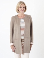 Gerry Weber Sand Mock Suede Jacket