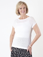 Gerry Weber White Loose-knit Top