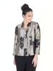 Gold/black 2-Tone Floral Jacquard Jacket