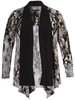 Grey Knit Print Jersey Shrug