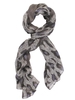 Grey Leopard Print Scarf