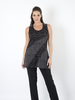 Grey Mixed Fabric Jersey Top