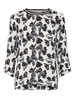 InWear Blush/Grey Leaf Print Top