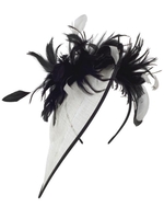 Ivory & Black Feathers Hatinator