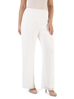 Ivory Chiffon Trouser