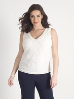 Ivory Cornelli Emb Lace Camisole