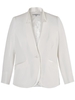 Ivory Notch Neck Satin Back Jacket
