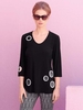 Joseph Ribkoff Black Silky Knit Tunic
