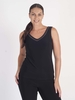 JOSEPH RIBKOFF Black Sleeveless Diamante Trim Top