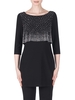 Joseph Ribkoff Black Tunic With Diamante Studded Bodice